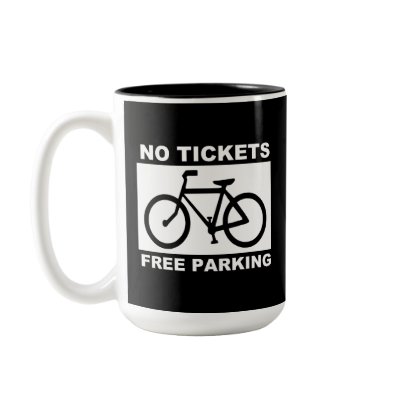 bike_free_parking_Vector_Clipart Mug by CreativeColours