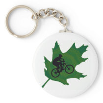 Bike Greener Green Keychain