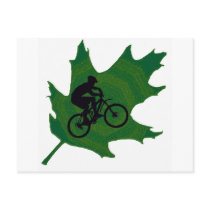 Bike Greener Green Postcards