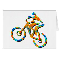 Bike Heel Stoned Card