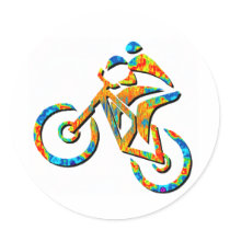 Bike Heel Stoned Sticker
