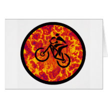 Bike High Gear Greeting Cards