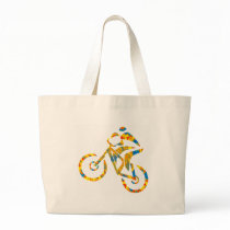 Bike Hip Droned Tote Bag