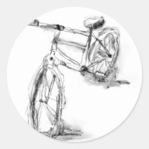 Bike II Round Sticker