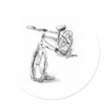 Bike II Round Stickers
