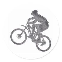 Bike In Silverton Round Stickers