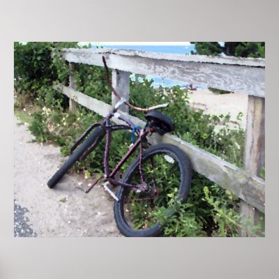 Bike in the Jersey Shore Print by Thejerseyshore