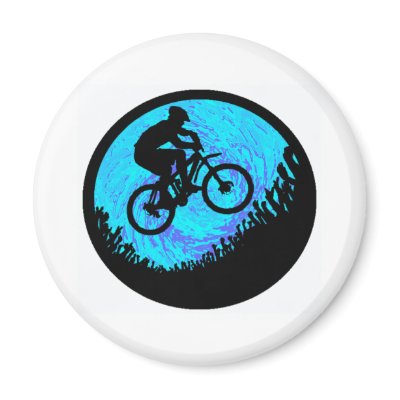 Bike Into Orbit Magnet by ninuno