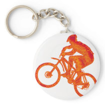 Bike Jump Stop Keychain