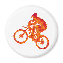 Bike Jump Stop Fridge Magnets