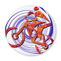 Bike Junction Function Fridge Magnet