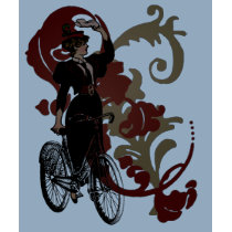 Bike Lady t-shirts by litabug Bike Lady t-shirts