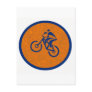 Bike Left Turn Postcard