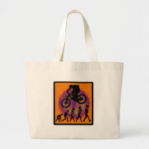 Bike Mason Jarred Tote Bags