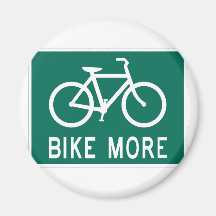 Bike More Fridge Magnets