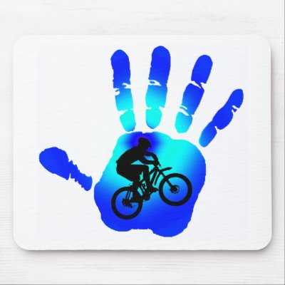 Bike Mr. Blues Mouse Pads by ninuno