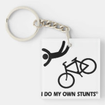 Bike My Own Stunts Acrylic Keychains