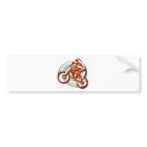 Bike Navigating Pines Bumper Stickers
