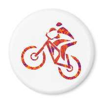 Bike New Complex Refrigerator Magnets