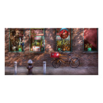 Bike - NY - Chelsea - The delivery bike Photo Card Template