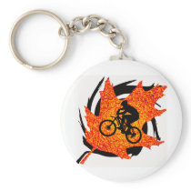 Bike Oak Side Key Chain