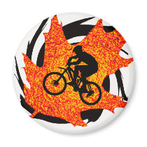 Bike Oak Side Refrigerator Magnet