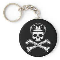 Bike or Die - Bike and Crossbones Key Chain