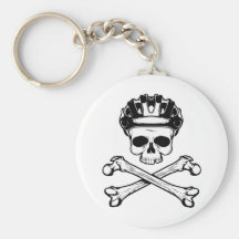 Bike or Die - Bike and Crossbones Keychains
