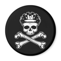 Bike or Die - Bike and Crossbones Magnet