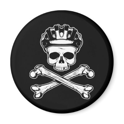 Bike or Die - Bike and Crossbones Magnet by strk3