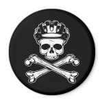 Bike or Die - Bike and Crossbones magnets