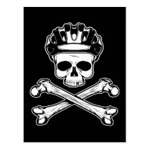 Bike or Die - Bike and Crossbones Post Cards