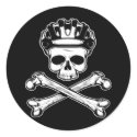 Bike or Die - Bike and Crossbones stickers