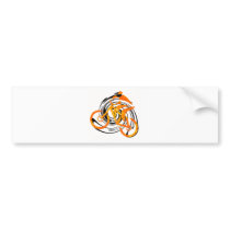 bike Orange Crush Bumper Stickers