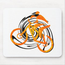 bike Orange Crush Mousepads