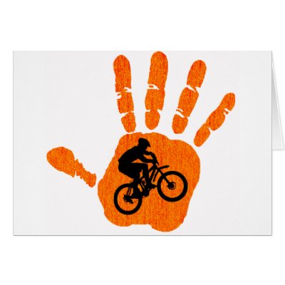 Bike Orange State Cards by ninuno