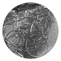 Bike Parking -- Amsterdam in November (BW) Plates