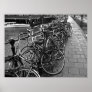 Bike Parking -- Amsterdam in November (BW) Posters