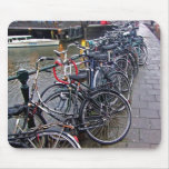 Bike Parking -- Amsterdam in November Mousepads