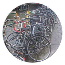 Bike Parking -- Amsterdam in November Party Plate