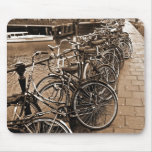 Bike Parking -- Amsterdam in November SEPIA Mousepads