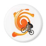 Bike Past Present Refrigerator Magnets