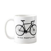 Bike Portland Mug - Single Speed by Thuggies Bike Portland Mug - Single Speed