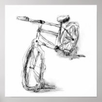 Bike Print From Original Drawing