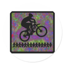 Bike Pure Evening Round Sticker