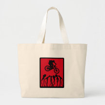 Bike RED Thunder Tote Bags