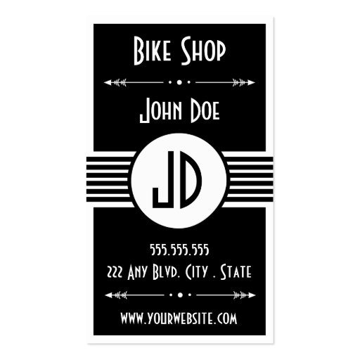 Bike Repair Shop Business Card (front side)