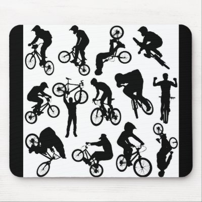 bike-riders mousepad by CreativeColours