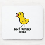 Bike Riding Chick Mousepad