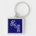 Bike, Save Fuel Keychain